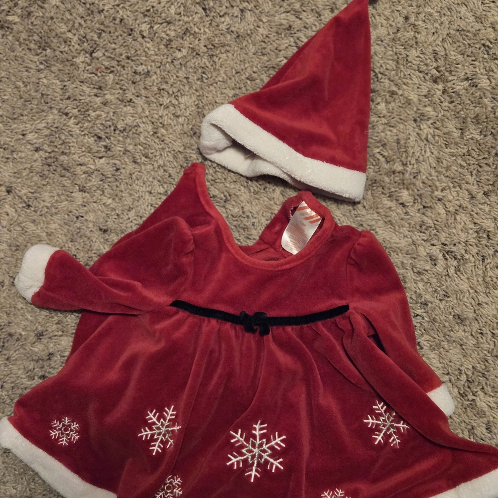 Red Snowflake Kids Costume